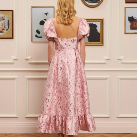 Sister Jane Pink Floral Midi Dress - Picture 3 of 9